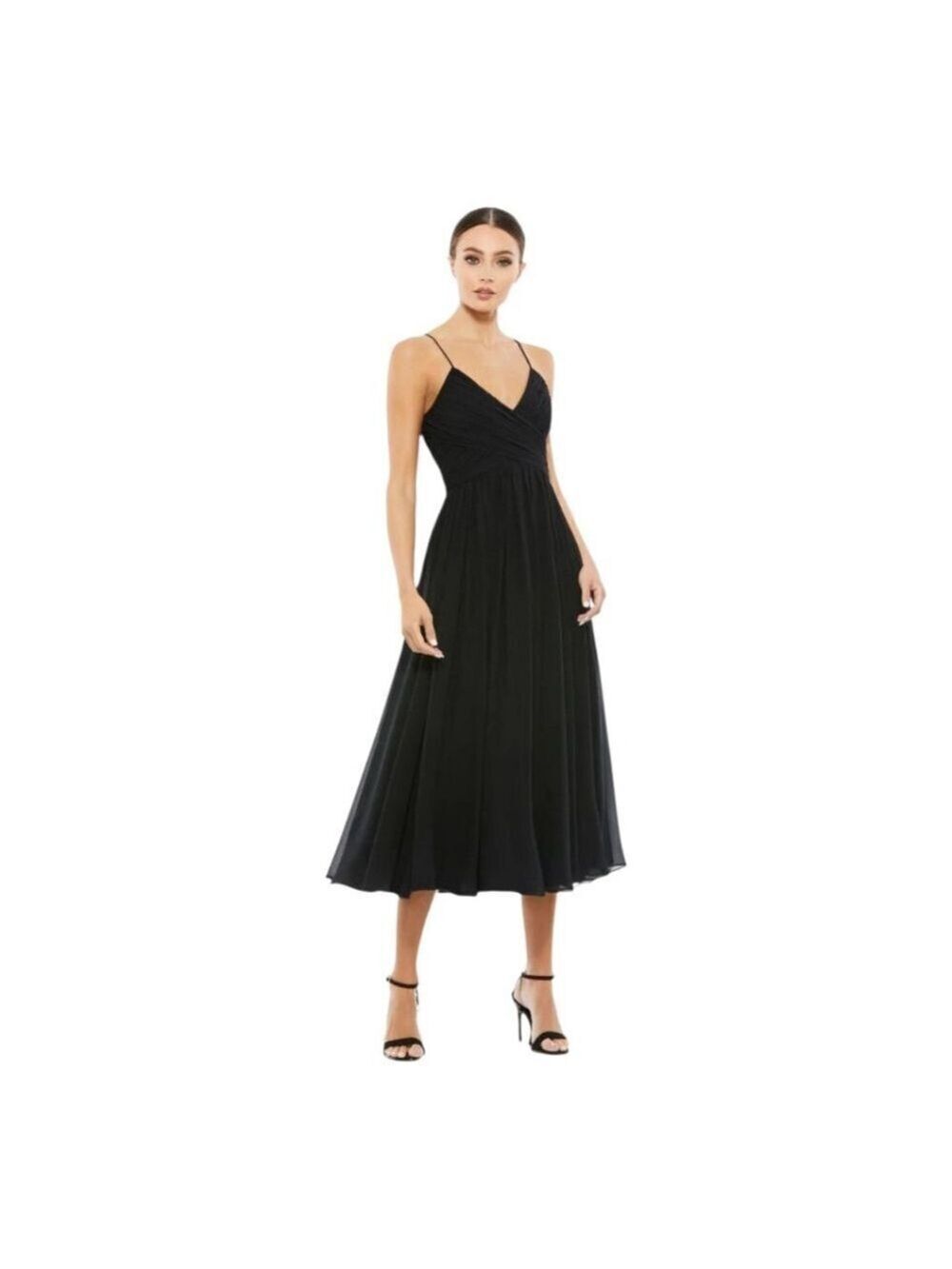 Mac Duggal Dress Midi Black Size X-Small